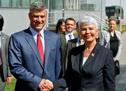 Hashim Thaci i Jadranka Kosor (Foto: Vlada RH)