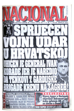 POKUŠAJ DRŽAVNOG UDARA Tada 33-godišnji Ivan Korade bio je 1997. toliko ogorčen odlukom o njegovu umirovljenju da je naredio svojoj brigadi da tenkovima krene prema Zagrebu: srećom general i uža klika pučista brzo su uhićeni