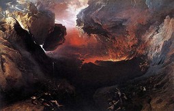 Najpoznatija slika Johna Martina „Veliki dan Njegovog gnjeva" dio je izložbe prigodnog naslova „Apokalipsa", koja je unatoč visokoj cijeni ulaznica privukla brojne posjetitelje