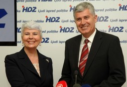 Jadranka Kosor i Dragan Čović (photo: Davor Visnjic/PIXSELL)