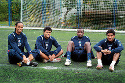 Nogometaš Carlos Santos de Jesus (prvi lijevo) prošlog je tjedna dobio hrvatsko državljanstvo, Etto i  Matthias Chago ga imaju, a uskoro će  ga dobiti i Sammir (zadnji desno)