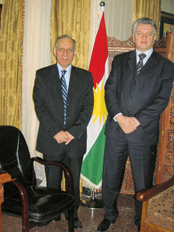 SUSRET NA VRHU Miljenko Crnjac s predsjednikom kurdistanskog parlamenta Adnanom Muftijom