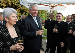 Potpredsjednica vlade Jadranka Kosor, premijer Ivo Sanader i kardinal Josip Bozanić