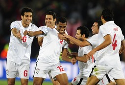 Egipćani slave pobjednički gol protiv Italije Foto: Reuters
