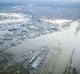 Fotografija iz helikoptera aerodroma u gradu Sendaiu, kojeg je potopio tsunami