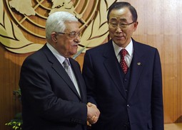 Palestinski predsjednik Mahmud Abbas i Ban Ki Moon