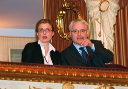 Operu 'Don Giovanni '
Josipović je pratio u društvu intendantice HNK Ane Lederer