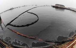 Mrlja u naftnoj luci Dalian Xingang proteže se na 10 četvornih kilometara (Foto: Reuters)