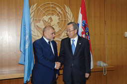 Stjepan Mesić i Ban Ki-moon: predsjednik mu je iznio svoje viđenje prijeko potrebne reforme Ujedinjenih naroda