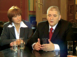 Anto Đapić i Ruža Tomašić, HSP-ova kandidatkinja za položaj ministrice unutarnjih poslova