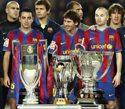 Xavi, Messi i Iniesta - velika trojka Barcelone