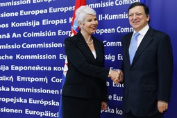 Jadranka Kosor i predsjednik Europske komisije Jose Manuel Barroso