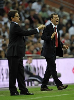 Fabio Capello i Slaven Bilić s posljednje kvalifikacijske utakmice Engleske i Hrvatske za SP 2010.