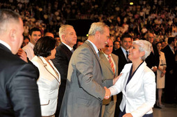 ANDRIJA HEBRANG s aktualnom premijerkom Jadrankom Kosor s
kojom je u vrlo dobrim odnosima