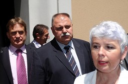 Ministri Božidar Kalmeta i Ivan Šuker s premijerkom Jadrankom Kosor