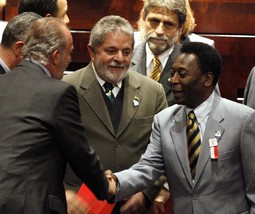 Juan Carlos, Lula da Silva i Pele