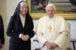 Jadranka Kosor i papa Benedikt XVI.