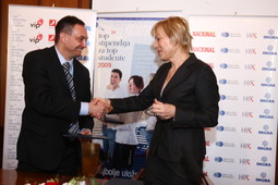 Predsjednik Uprave Ingre Igor Oppenheim i glavna urednica Nacionala Sina Karli, potpisali su partnersku ugovor za Top stipendiju 2009/2010. 