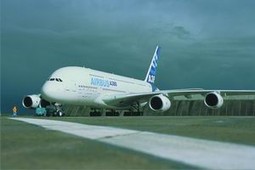 Airbus A380 europskog koncerna Airbus SAS s britanskim, španjolskim, francuskim, talijanskim i njemačkim udjelima