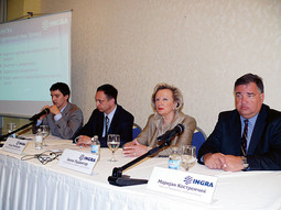 Na prošlotjednoj konferenciji za medije u Skopju Igor Oppenheim, Jasna Ludviger i Marijan Kostrenčić objavili su Ingrino preuzimanje kompanije Mavrovo