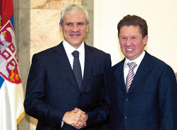 NAFTNA KOALICIJA Predsjednik Srbije Boris Tadić s prvim čovjekom ruske državne naftne kompanije Gazprom Aleksejem Millerom