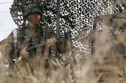 Južnokorejski vojnik na vježbi (Reuters)