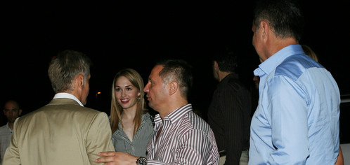Milo Đukanović (skroz desno) u društvu crnogorskog veleposlanika u kasnim noćnim satima 'tulumario' je na Jarunu (Foto: Nacional.hr)