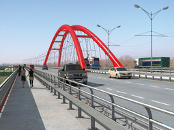 PRIJEDLOG ZA JARUN Jedan od radova pristiglih na natječaj za most Jarun potpisuje Jure Radnić, pročelnik Katedre za mostove u Splitu