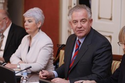 Premijer Ivo Sanader i potpredsjednica vlade Jadranka Kosor; Foto: Igor Šoban