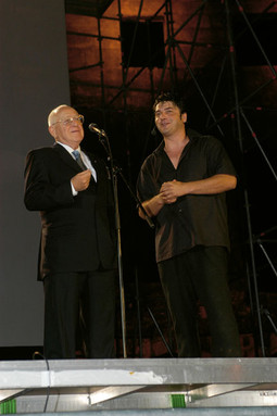 S glumcem Goranom Navojcem u Puli 2004. godine