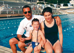 DMITAR BOBEV sa suprugom, bivšom plivačicom i bugarskom reprezentativkom