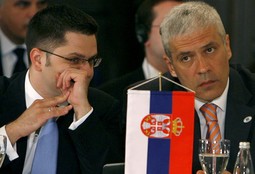 Srbijanski ministar vanjskih poslova Vuk Jeremić i predsjednik Srbije Boris Tadić
