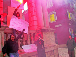 Zadarski školarci prosvjedovali su 2008. protiv uvođenja državne mature