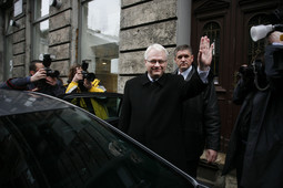 Novoizabrani predsjednik Ivo Josipović kojš nema svoje tjelohranitelje