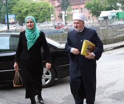 MUSTAFA CERIĆ, poglavar Islamske zajednice BiH, na snimci sa suprugom