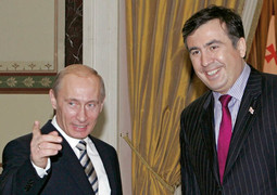 Vladimir Putin i Mihail Saakašvili