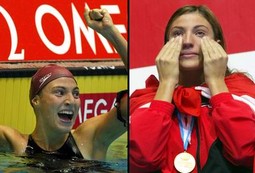 Mirna Jukić, nova europska prvakinja u plivanju na 200 metara prsno koja je medalju osvojila pod austrijskom zastavom