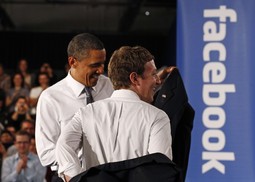 Barack obama i Mark Zuckerberg