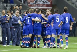 Hrvatska reprezentacija nakon pobjede protiv Kazahstana