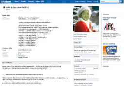 Korisnička stranica na internetskoj stranici Facebook jednog od članova i plakat s parafrazom Sanaderove izjave da se mora 'stegnuti remen'