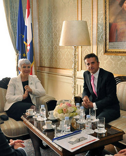 Jadranka Kosor i Luka Rajić (Foto: vlada.hr)