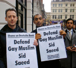 Jedna od brojnih Tatchellovih akcija odnosila se na homoseksualna prava muslimana