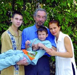 Mirko Šparenblek s obitelji.