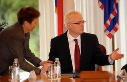 Ivo Josipović s Marijom Krizmanić: foto: Davor Kovačević/Novi list/PIXSELL