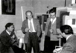 GRUPA EXAT '51 Aleksandar Srnec, Ivan Picelj, Vlado Kristl i Božidar Rašica, 1953.