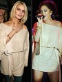 Pjevačica Jessica Simpson nosila je svoju Michael Kors tuniku preko traperica tijekom posjeta Londonu, dok je istu tuniku kao mini haljinu obukla Jennifer Lopez tijekom nastupa sa suprugom Marcom Anthonyjem u Miamiju