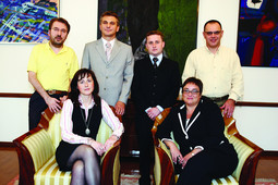 Ivo Pukanić pozdravio je članove Stipendijske komisije Roberta Bajrušija, Tihomira Prišlina, Marka Ranilovića, Sašu Draušnik i Sandru Obuljen