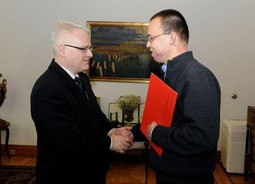 Ivo Josipović i Frane Lučić (Foto: Ured Predsjednika)