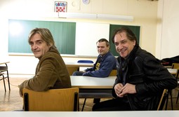 IDEJNI ZAČETNICI NOVOG PROJEKTA Igoru Kotalu (u sredini) prvom je palo na pamet da se nešto treba promijeniti u glazbenom odgoju u hrvatskim školama, nakon čega su mu se pridružili i Rajko Dujmić (lijevo) te Dražen Žanko (desno)
