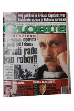 Zaštićeni svjedok na
presnimci iz Globusa kojem je dao intervju o hrvatskim logorašima 1998.